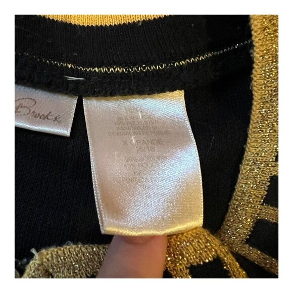 Bobby Brooks Black Gold Womens Size XL Sweater Cardigan Zip Up Long Sleeve - Picture 4 of 9